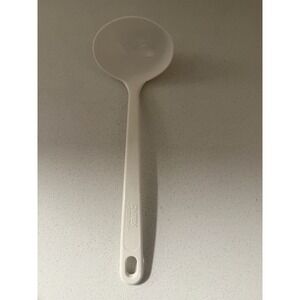 Vintage Pyrex Accessories Ladle 2109-1 White Plastic Soup Spoon 11" MADE IN USA